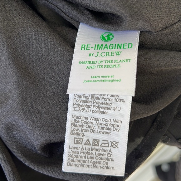 J Crew Ruffle V Neck Sheer Popcorn Button Down Shirt Blouse Size S - Picture 6 of 8